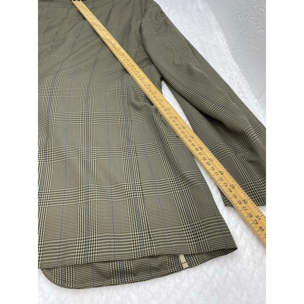 L.L. BEAN Men's Classic‎  Dark Green & Tan Plaid Preppie JACKET BLAZER 40R